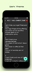 Catholic hymns book screenshot 2